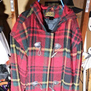 Red, Plaid Wool Jacket